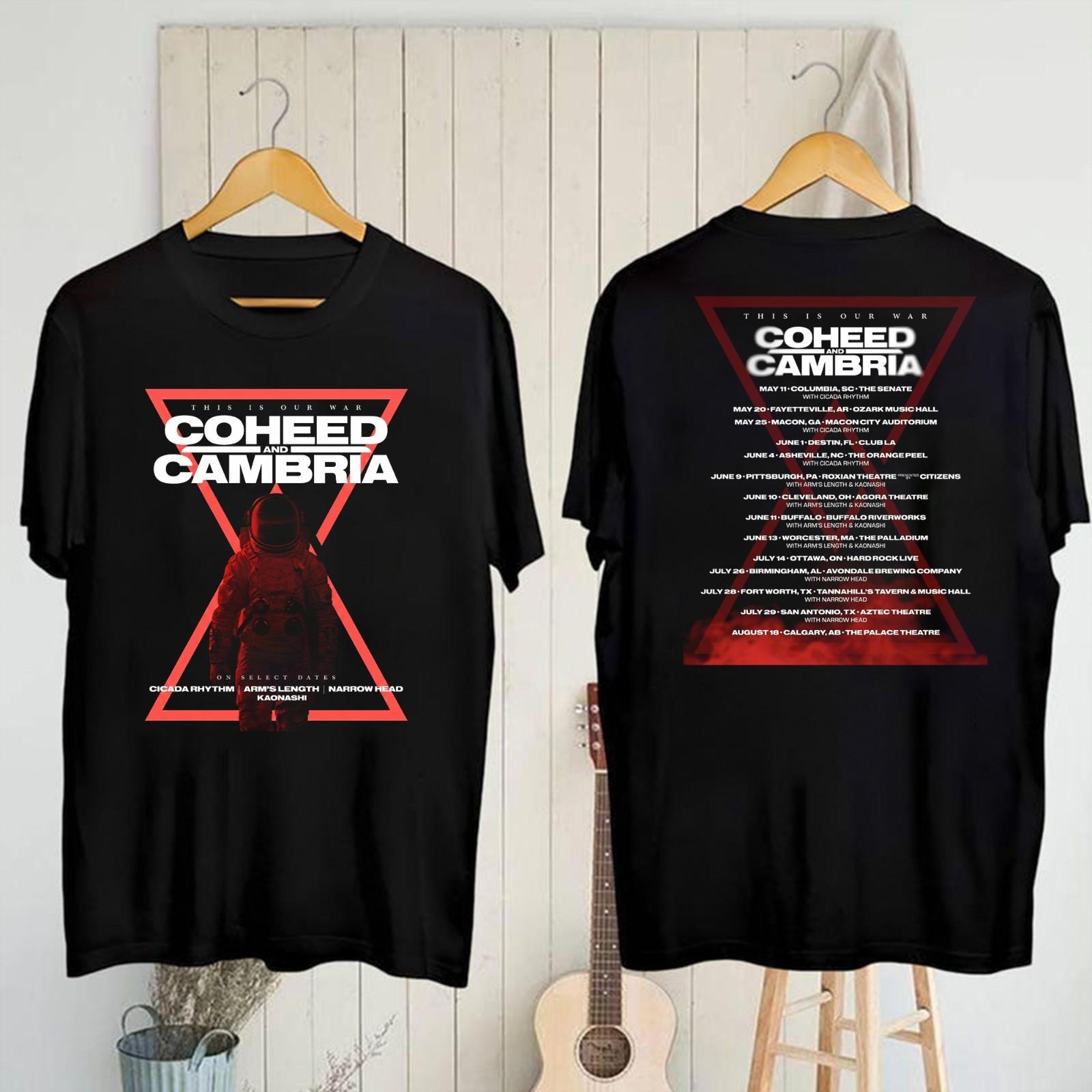 New Coheed and Cambria Tee This is our war 2026 S-5XL Shirt MD725 XL