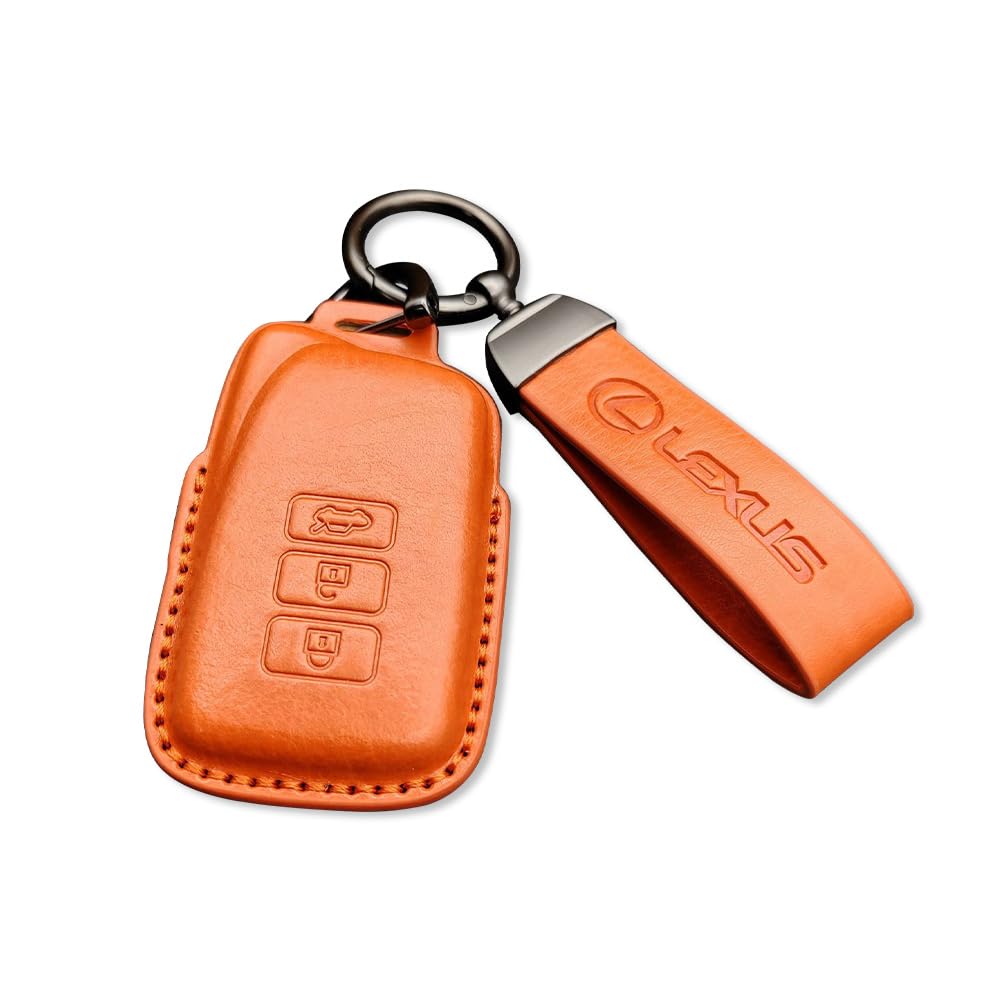 

Lexus Dedicated Key Case LEXUS RX450h IS300h GS350 NX300h RC300h LX570 Premium Genuine Leather оранжевый