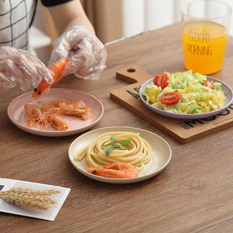 Household wheat straw PP material dinner plate dipping plate fruit plate drop-proof small dish plate easy to clean non-stick oil