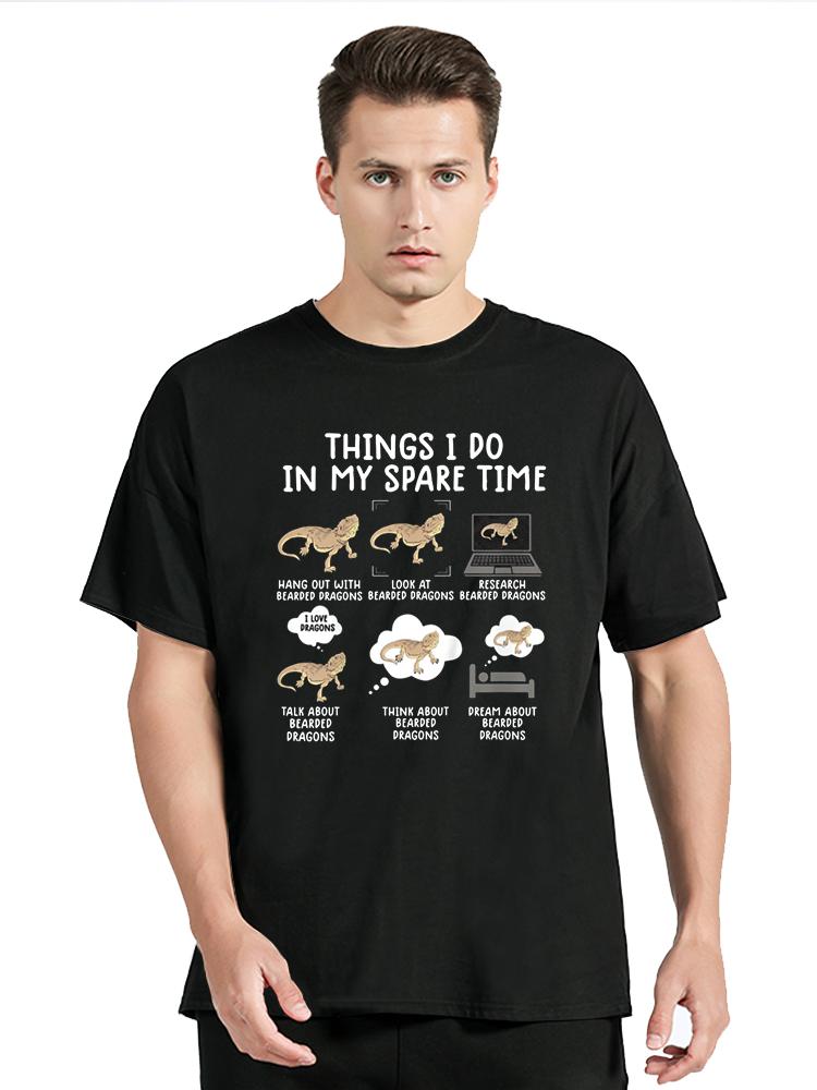 Funny Bearded Dragon T Shirt Graphic Cotton Tshirt Streetwear Short Sleeve Birthday Gifts Summer Style T-shirtunisex Clothing
