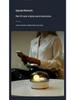 Creative Crescent Bluetooth Speaker and Rechargeable Eye-Friendly Bedside Night Light with Stepless Dimming.