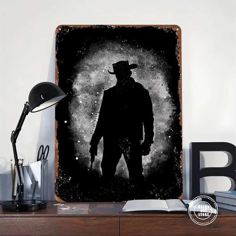 Django Unchained Tin Plaque Poster Customized Wall Art Retro Vintage Metal Signs for Man Cave Room Decorations Gamer Decoration