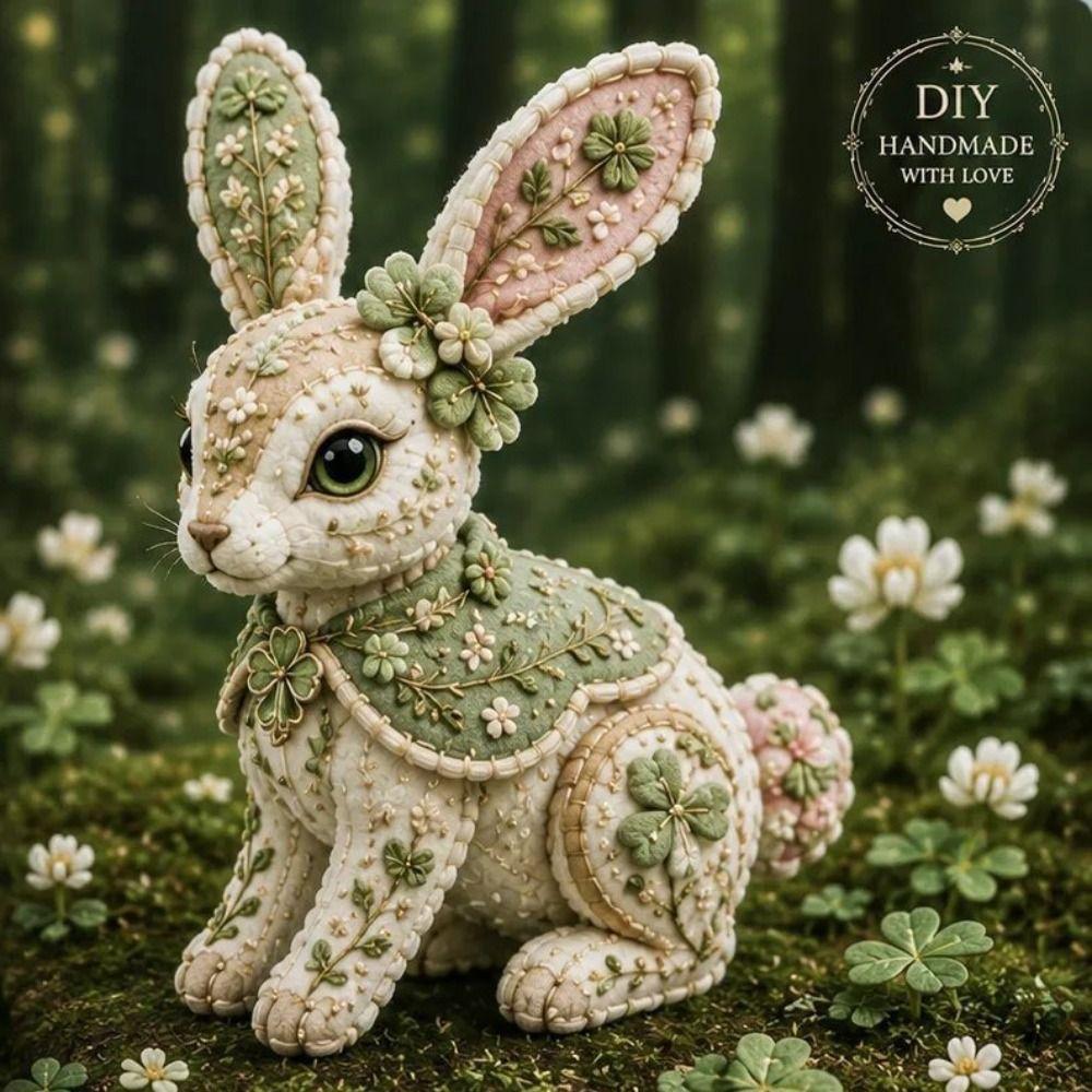 Floral Fabrics DIY Sewing Kit Creative Design Animal Toy Craft Fabric Sewing Kit For Craft Lover