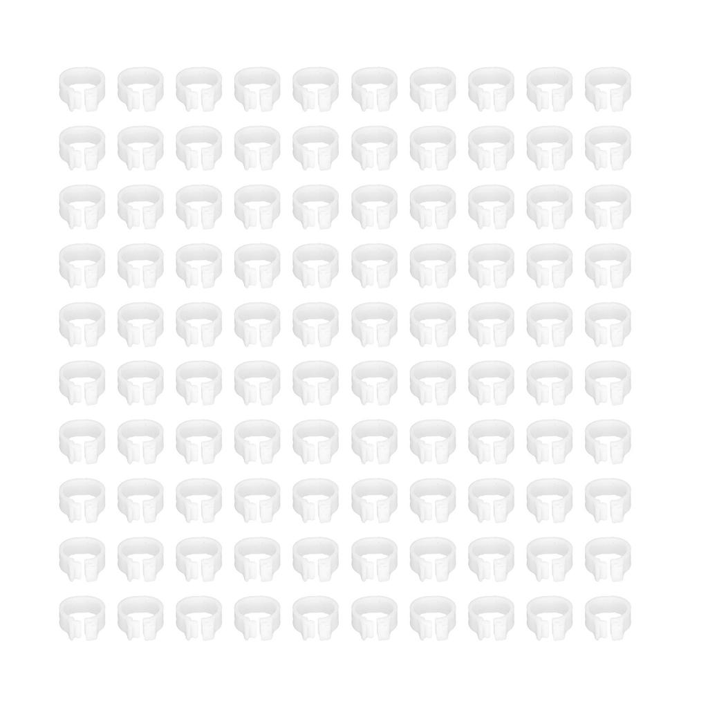100PCS 8mm Pigeons Identification Leg Rings Poultry Leg Bands No Words Pigeons Supplies