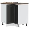 VidaXL Porto Black Corner Kitchen Cabinet Engineered Wood 853988