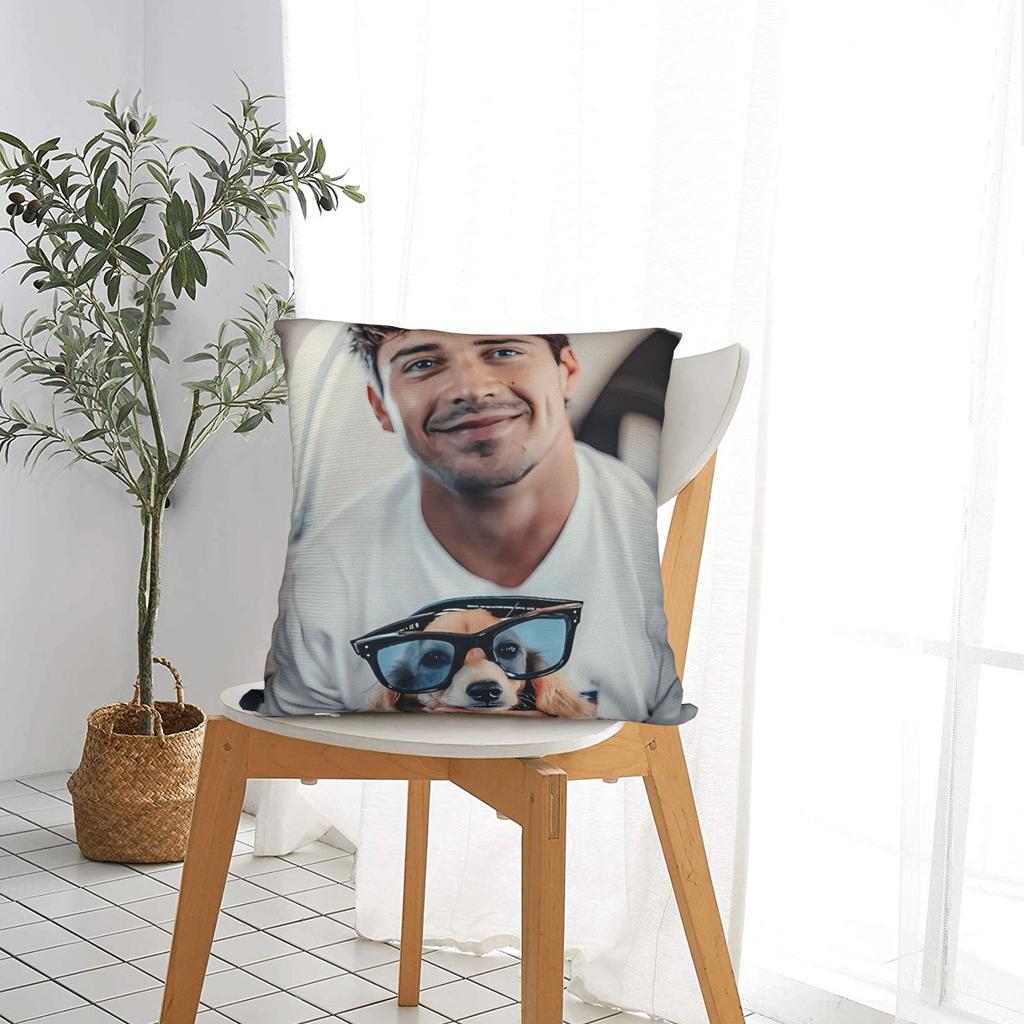 Charles Leclerc Pillow Cover  Soft Cushion Cover Retro Trendy Pillow Case For Sofa Couch Bed Living Room
