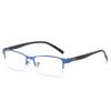 3PCS Metal Half Frame Myopia Glasses Square Myopia Glasses Men Women Anti Blue Light Myopia Eyewear Glasses Diopter 1.0 To 4.0