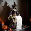 Witch Tissue Holder, Toilet Paper Rack, Wall-mounted Storage, Resin Carving Shower Room RV Home Bathroom Use.