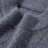 Men's Winter Thick Knit Sweater - Half-High Collar, Middle-Aged Dad Style, Warm & Loose Base Layer.