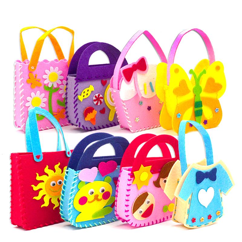 8 Pcs Kids Sewing Kit Diy Felt Sewing Kits Preschool Educational Toys Craft Felt With Safety Needle For Boys Girls Beginners