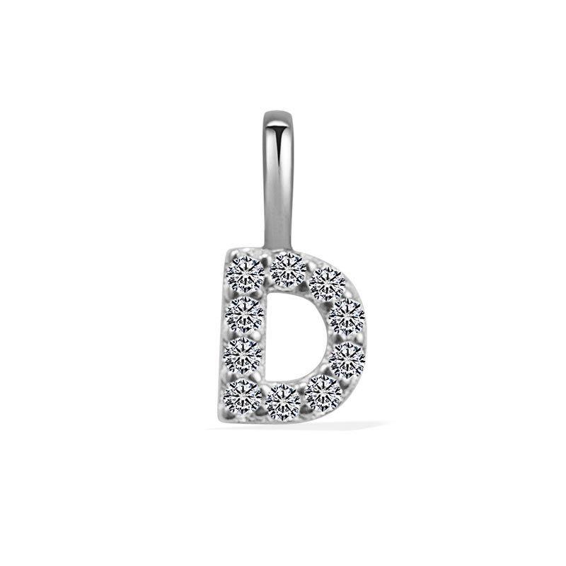 Minimalist Rhinestone Letter Pendant 26 Alphabet Charms For DIY Necklace Bracelet Personalized Jewelry Accessory