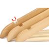 High-Grade Natural Wooden Shirt Coat Hangers Garments Clothes Trouser Bar