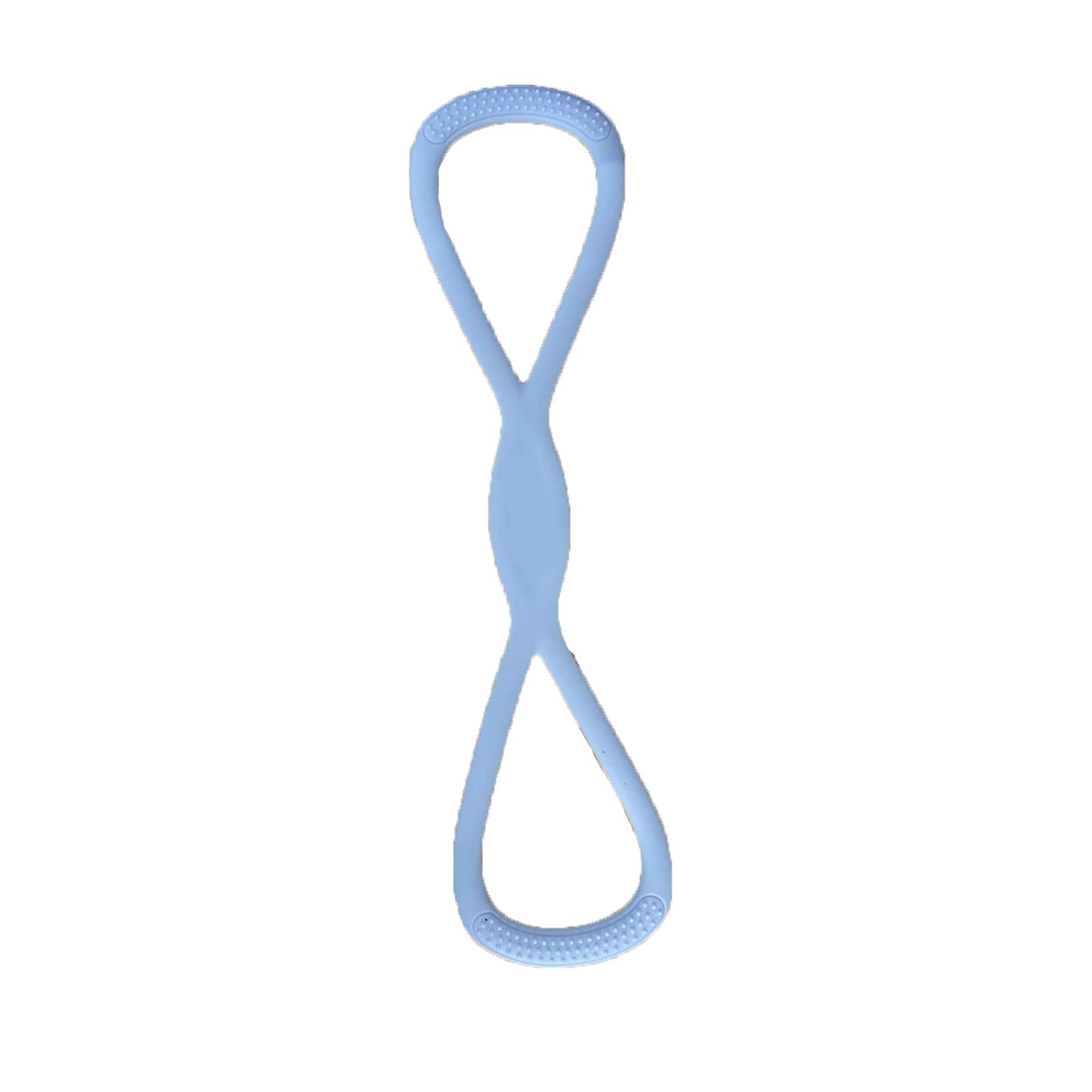 

Восьмиобразный эспандер для фитнеса, эластичная веревка для растяжки плеч и шеи, лента сопротивления для йоги, высокоэластичный силиконовый восьмиобразный эспандер One Size синий