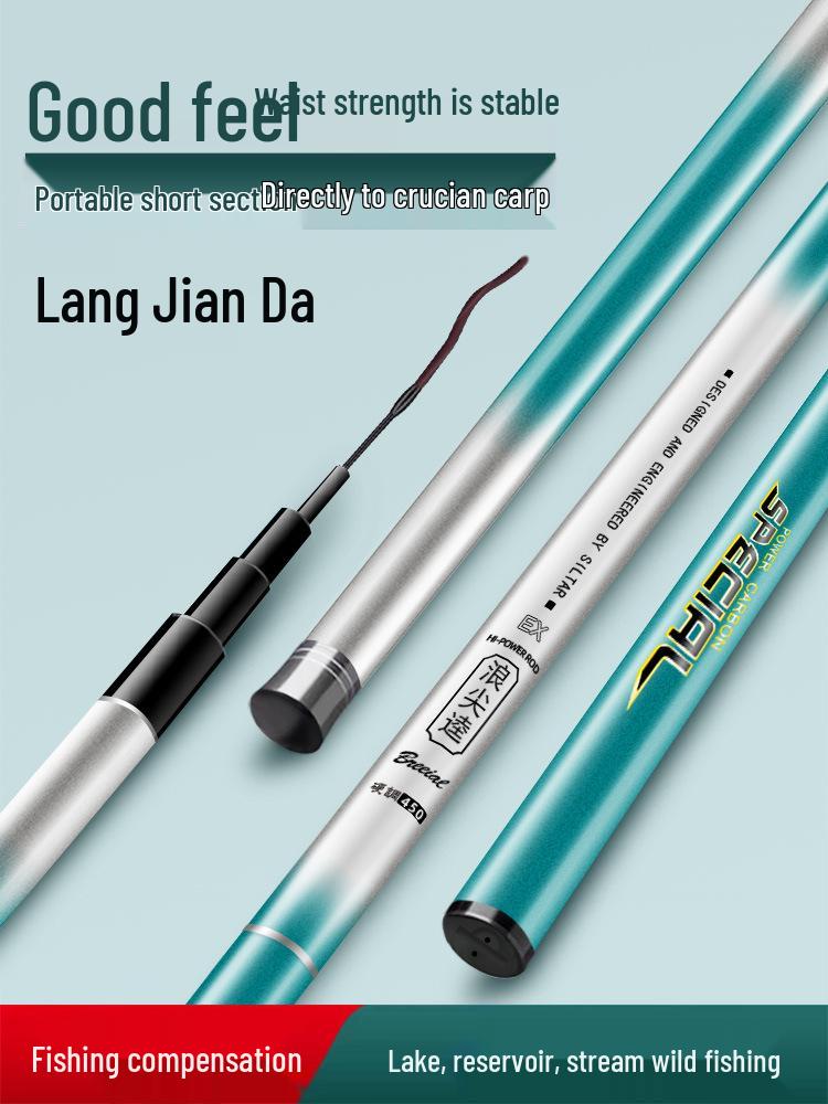 Ultralight Ultra-Hard Carp Fishing Rod, 28/19 Action, Black Pit, Big Fish Tackle