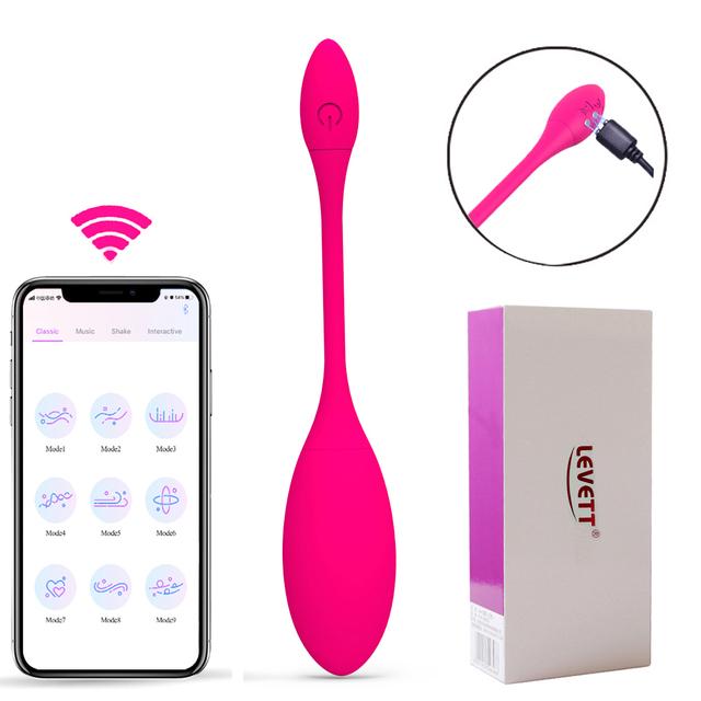 Electric Shock APP Vibrátory pro ženy Vaginální vajíčko Kegel Ball Vibrátor Bod G Anální dildo Vibrátor Sexuální hračky pro dospělé Ženy Sexshop