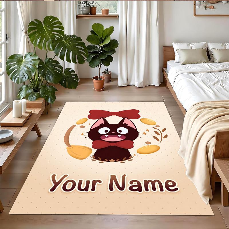 Crystal Velvet Rug Custom Name Text, Soft Non Slip Floor Mat Home DecorKiki's Delivery Service Jiji