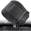 NLQR Front Driver Side Bottom Replacement Seat Cover Perforated Microfiber Leather Black for Subaru Outback Legacy 2015 2016 2017 2018 2019