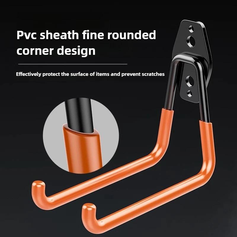 Bicycle Garage Heavy Storage Hook Warehouse Hardware Strong Load-Bearing Small/Medium Square Hook Tool Storage Wall Metal Hook