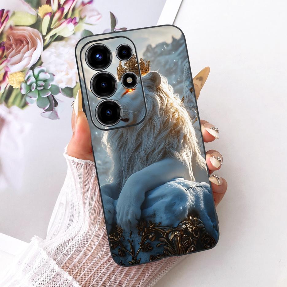 For Itel Super 26 Ultra Case S688LN Cute Lion Fashion Painted Cover Soft TPU Phone Case For Itel S26 Ultra Super 26Ultra 5G Bags