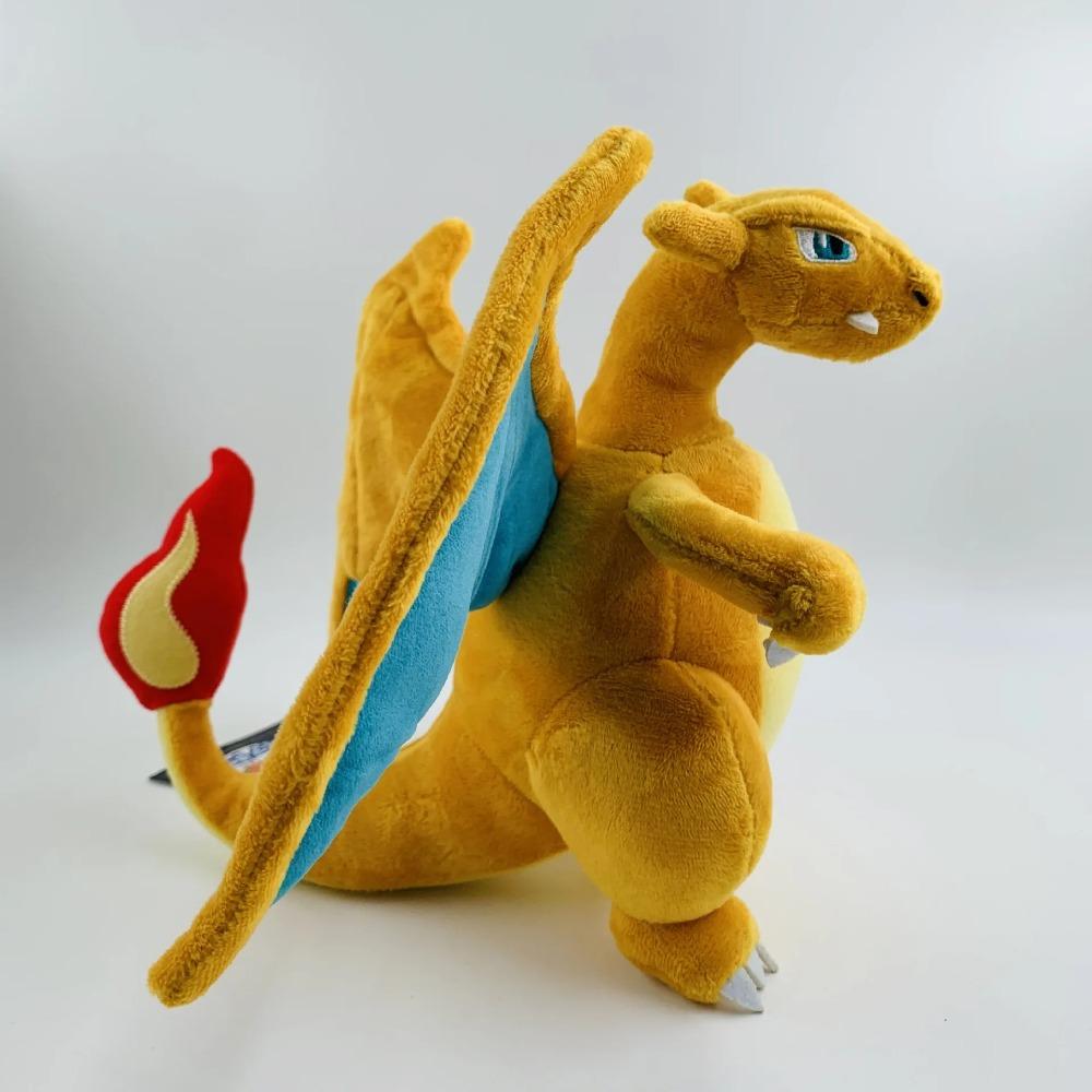 25CM Charizard Plush Toys Pokemon Fire Type Dragon Anime Soft Stuffed Animal Peluche Doll Toys Gifts