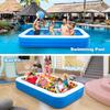 Large vinyl home for family large for summer water easy high temperature abrasion for playing on the rooftop heat protection pool, pool, foldable,