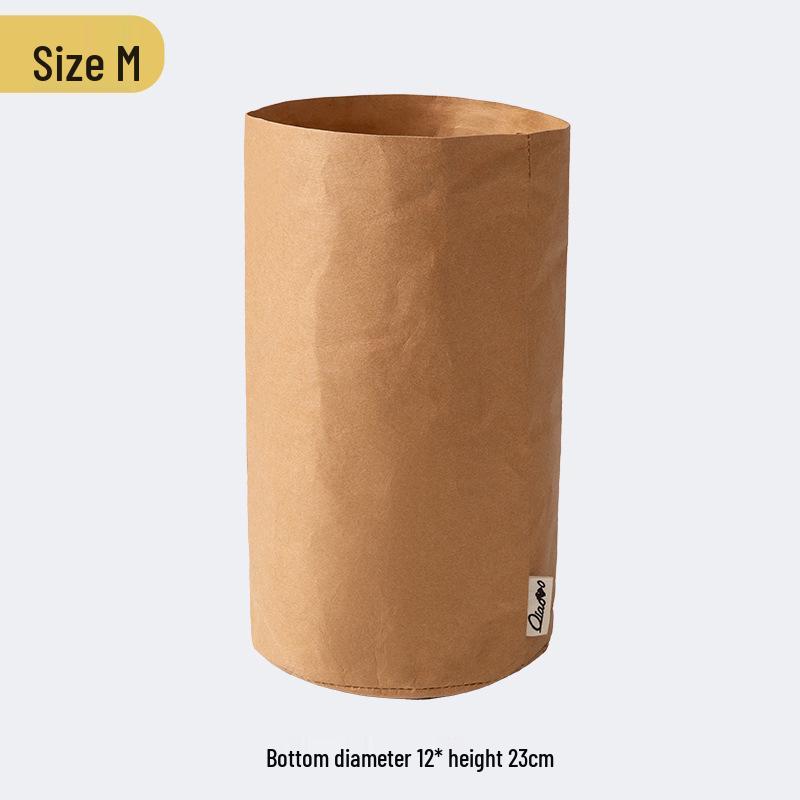 Large Waterproof Washable Kraft Paper Storage Bag for Refrigerator or Desktop Organization, Thickened for Durability, Flower Pot Cover
