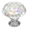 Cabinet Knobs, 12 Pack, 31 Mm Acrylic & Zinc Alloy Drawer Pulls Door Handles, Diamond Kitchen Solid Knobs Dresser Handles, Cupboard Hardware with