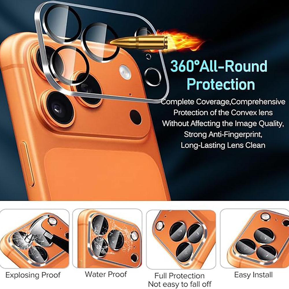 4pcs Full Cover Back Camera Protector For iphone 17 15 14 16 Pro Max Plus Air Lens Glass For iphone 17 Pro Max Glass Accessories 4
