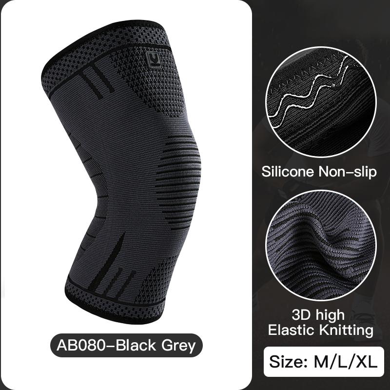 1 Pc Elastic Breathable Compression Knee Support Sleeve For Basketball Running Cycling