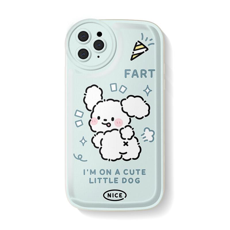

Силиконовый чехол Zhitai Cartoon Air Cushion для iPhone 14/13 Pro с подставкой iPhone 12 Mini