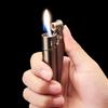 Vintage Cotton Oil Lighter Old-fashioned Classic Metal Windproof Grinding Wheel Flint Lighter Men's Gift Cigarette Accessories