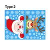 Art Xmas Decor Snowflake Decals Christmas Window Stickers Shopwindow Ornament Santa Claus Reindeer