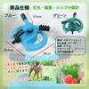 SALUDABLE Automatic Lawn Sprinkler with Rotating Nozzle for Watering, Garden, and Field (Blue, Set of 2)