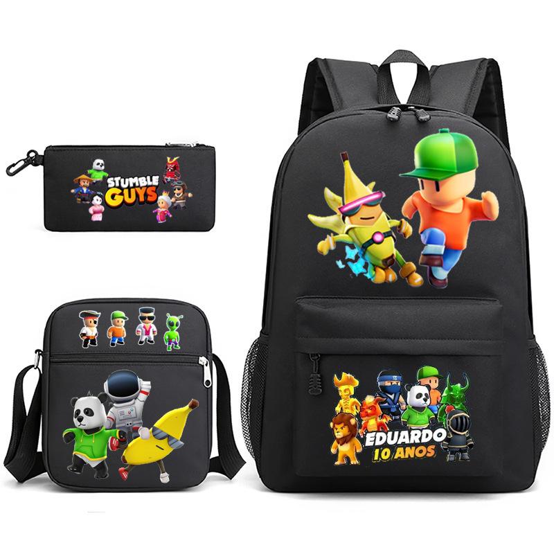 Game Collision Party Stumble Guys Peripheral Printed Backpack Kids Casual Backpack Backpack