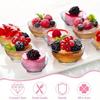 Mini Dessert Bowl with Spoon Clear Disposable Ice Cream Pudding Snack Tray Wedding Party Supplies Household Salad Milkshake Cups