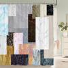 3D Colorful Simple Geometric Printing Shower Curtains Bathroom Curtain Waterproof Polyester Home Decoration Curtain With Hooks