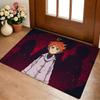 Retro Anime The Promised Neverland Floor Mat Cozy Flannel Soft Thick Non-Slip Mat For Living Room Bedroom Kitchen Decor Rugs