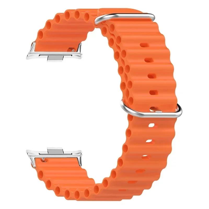

Ocean Strap for Xiaomi Redmi Watch 4 Replacement Bracelet Metal correa iwatch Xiaomi Mi Band 8 Pro Silicone Band Accessories For Mi Band 8 Pro
