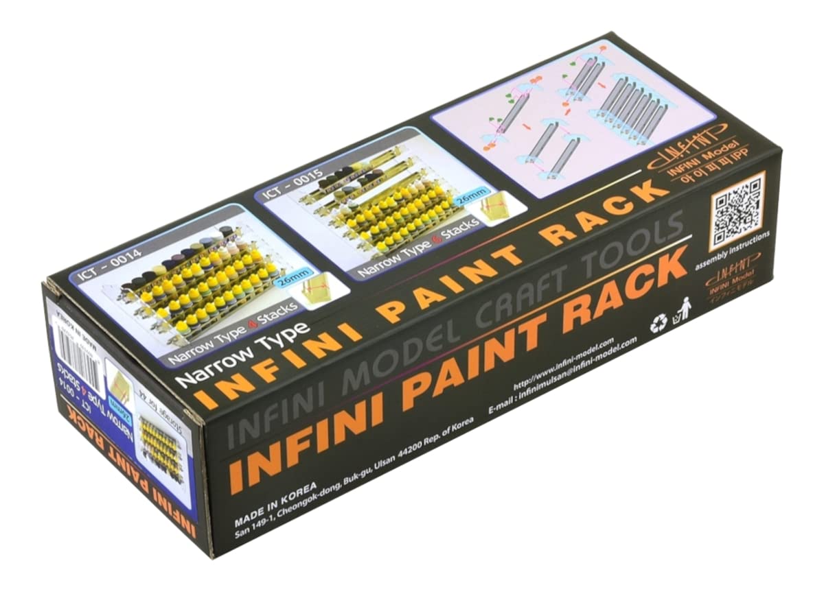 

Узкая стойка для краски Infini Model ICT0014, 4-ярусная,