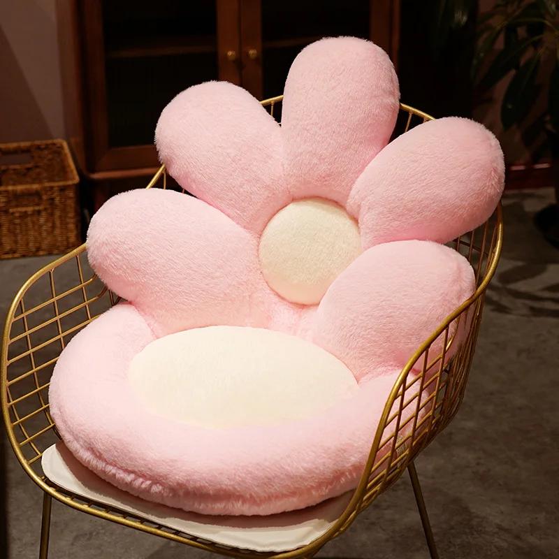 Sunflower Integrated Seat Cushion Office Long Time Sitting Chair Cushion Student Dormitory Household Plush Petal Buttock Cushion