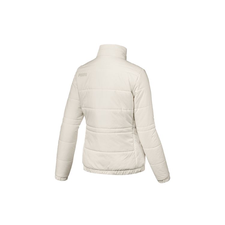 Puma Stand Collar Fleece Jacket Women Outerwear Beige 853641-11