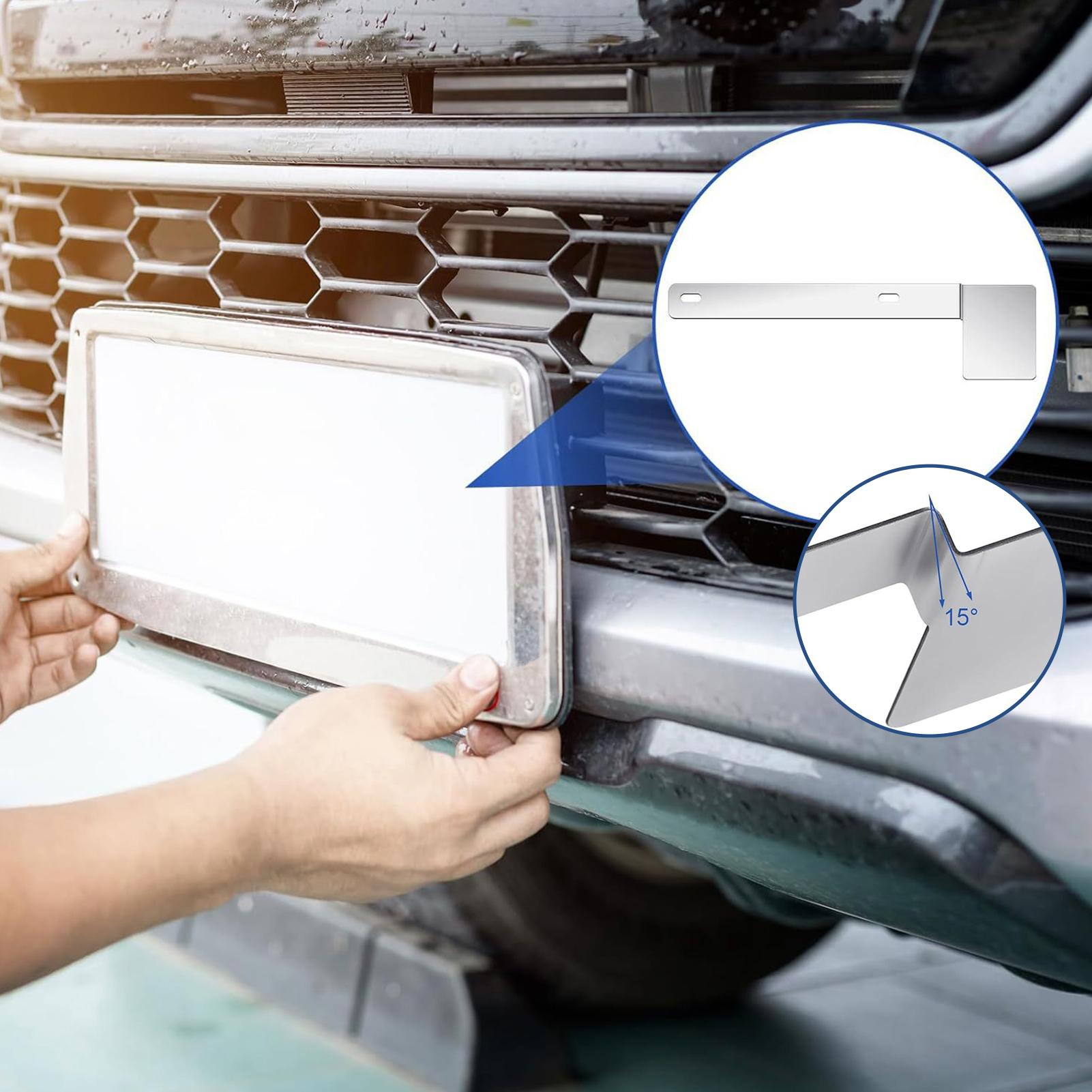 

License Plate Frame 2 Pieces 2-Hole Design Car Exterior Accessories Hawaii State Safety Check License Plate Bracket For Car China Mainland