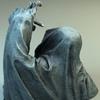 Gothic Halloween Grim Reaper Resin Craft Grim Reaper Ornaments Half-body Ghost Hand Statue  Outdoor