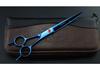 7.0-Inch Double-Tail Hand-Shaped Curved Pet Grooming Scissors (5 Colors)