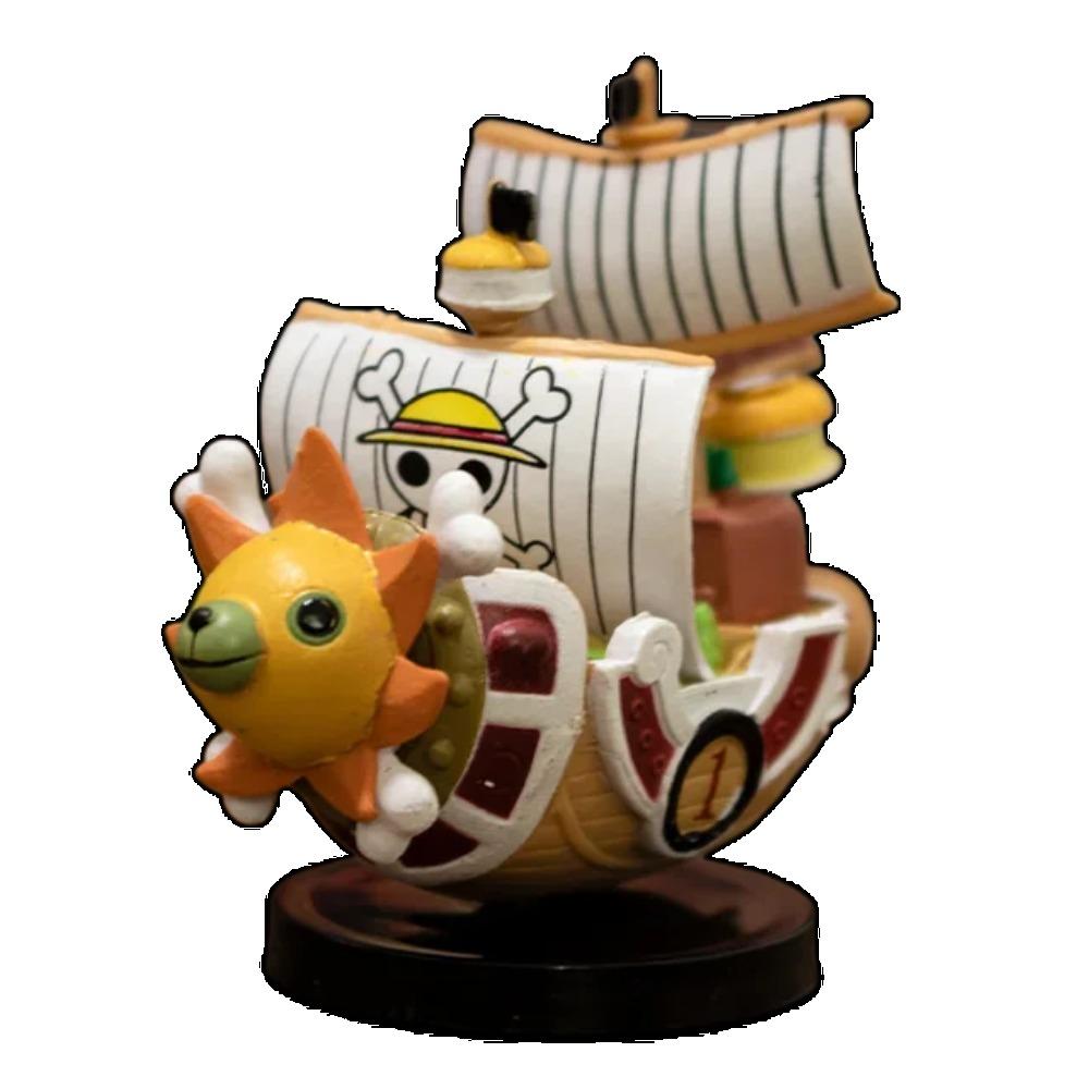 7-сантиметровая фигурка корабля Луффи из аниме One Piece, модель супермилой мини-лодки THOUSANDSUNNY Going Merry, собранная фигурка.