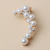 Stylish Pearl Simulation Earring With Sparkling Rhinestones For Casual Wear