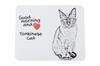 Tonkinese Cat - Art-Dog markasından baskılı mouse pad, kişiselleştirilmiş kedi pad, ofis çalışanı için benzersiz bir alet