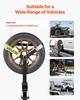 Wheel Chock Tie-Down Kit, Tire-Style Trailer Tie Down Strap, Car Tie Down Kit with Flat Hook, Break Strength 4540 Kg & Working Load 1512 Kg Motorcycle