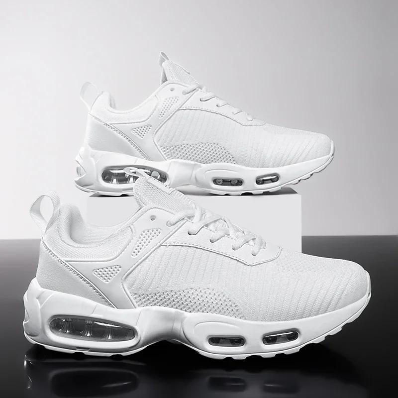 Nueva Moda Casual para Hombre Talla Grande con Cordones Resistente al Desgaste Malla Tejida Ligera y Cómoda Zapatos para Correr al Aire Libre