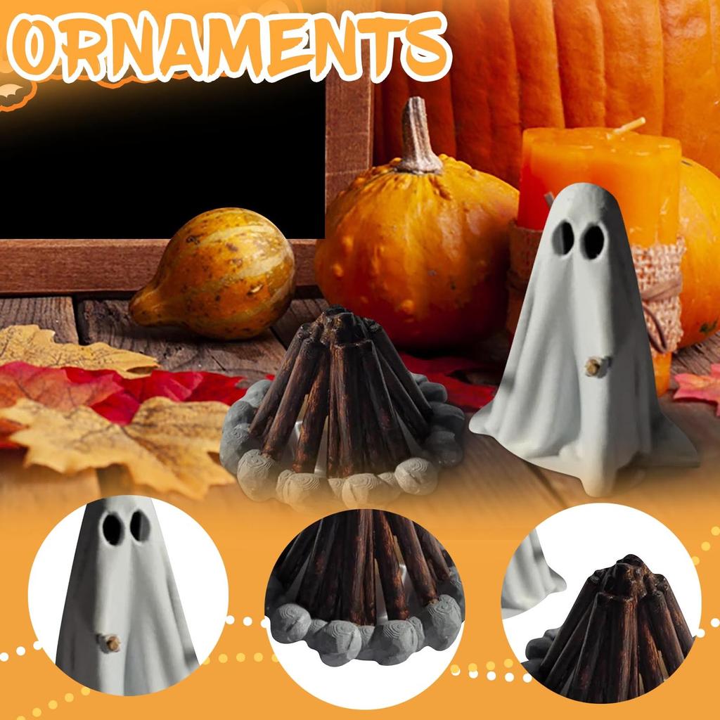 Fire Resin Ornaments Creative Halloween Holiday Gifts Home Desktop Atmosphere Decorations
